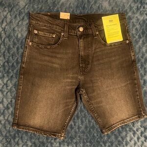 Levi’s Dark Grey Denim Slim Shorts 
Size W32